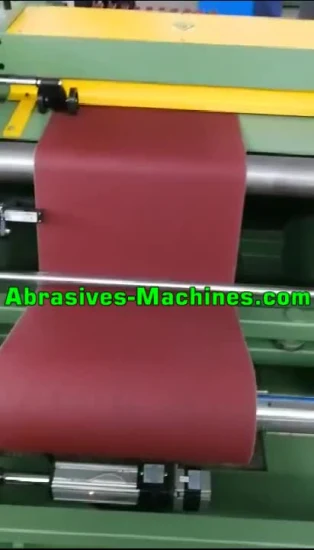 Máquina de corte de rolos estreitos de correia abrasiva com certificado CE